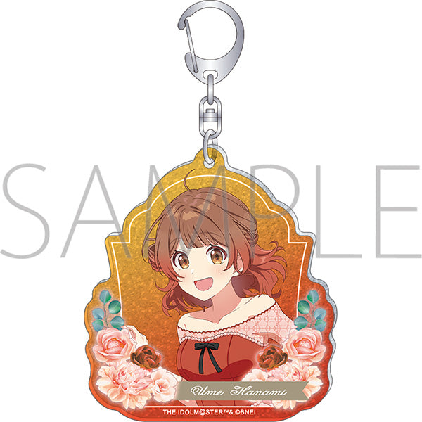 (Goods - Key Chain) Gakuen iDOLM@STER Glitter Acrylic Key Chain Ume Hanami