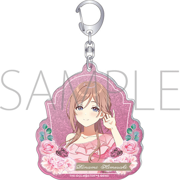 (Goods - Key Chain) Gakuen iDOLM@STER Glitter Acrylic Key Chain Rinami Himesaki