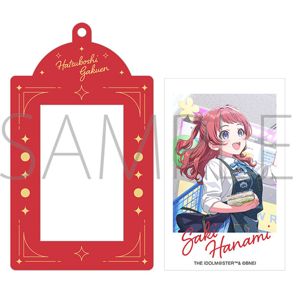 (Goods - Bromide) Gakuen iDOLM@STER Bromide & Bromide Holder Set Saki Hanami A