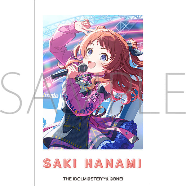 (Goods - Bromide) Gakuen iDOLM@STER Bromide & Bromide Holder Set Saki Hanami B