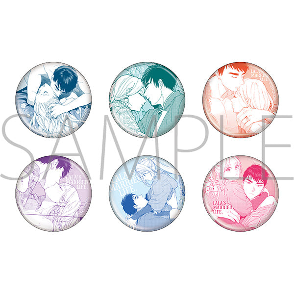 [※Blind](1BOX=6)(Goods - Badge) Lala's Married Life Oshi Couple Badge Collection