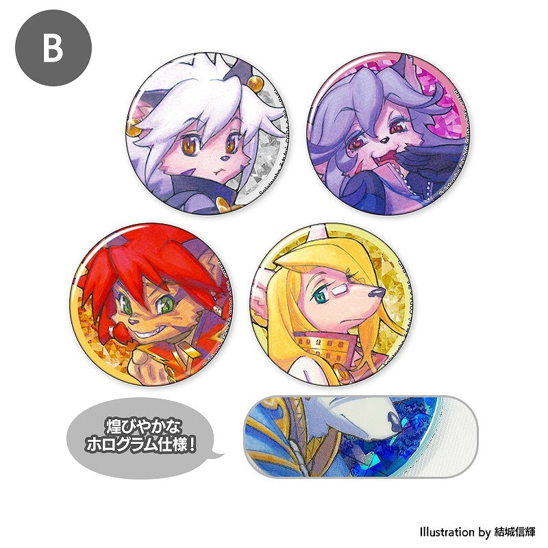 (Goods - Badge) Solatorobo: Red the Hunter Character Button Badge Set of 4 B [After AGF2024]