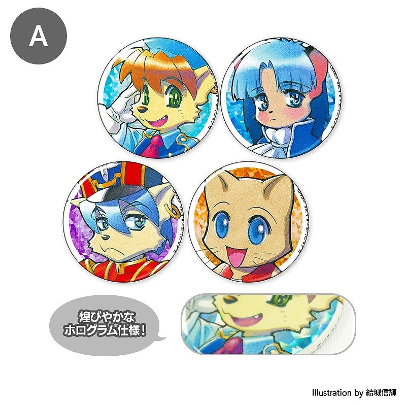 (Goods - Badge) Tail Concerto Character Button Badge Set of 4 A [After AGF2024]