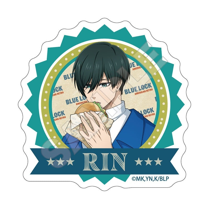 (Goods - Badge) Blue Lock TV Anime American Retro Acrylic Badge Rin Itoshi