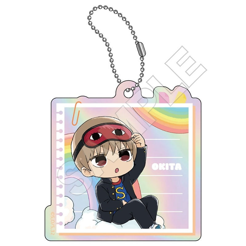 (Goods - Key Chain) 3-Z GINPACHI SENSEI Iridescent Rainbow Acrylic Key Chain Sougo Okita