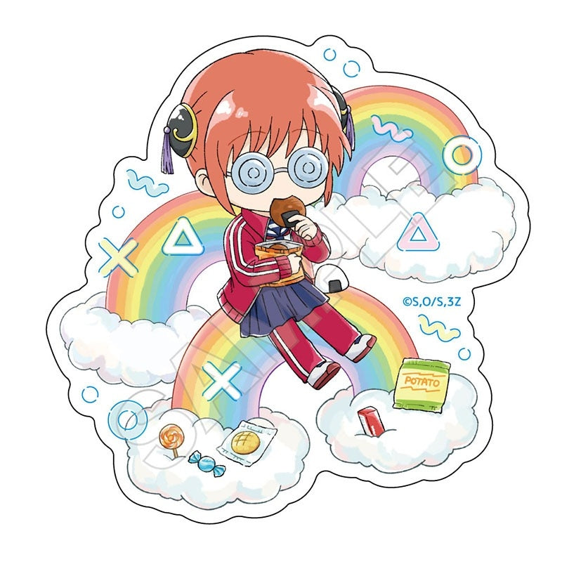 (Goods - Sticker) 3-Z GINPACHI SENSEI Rainbow Sticker Kagura