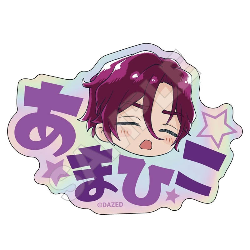 (Goods - Badge) Charisma Sketchu! Face Iridescent Name Badge Amahiko Tendo