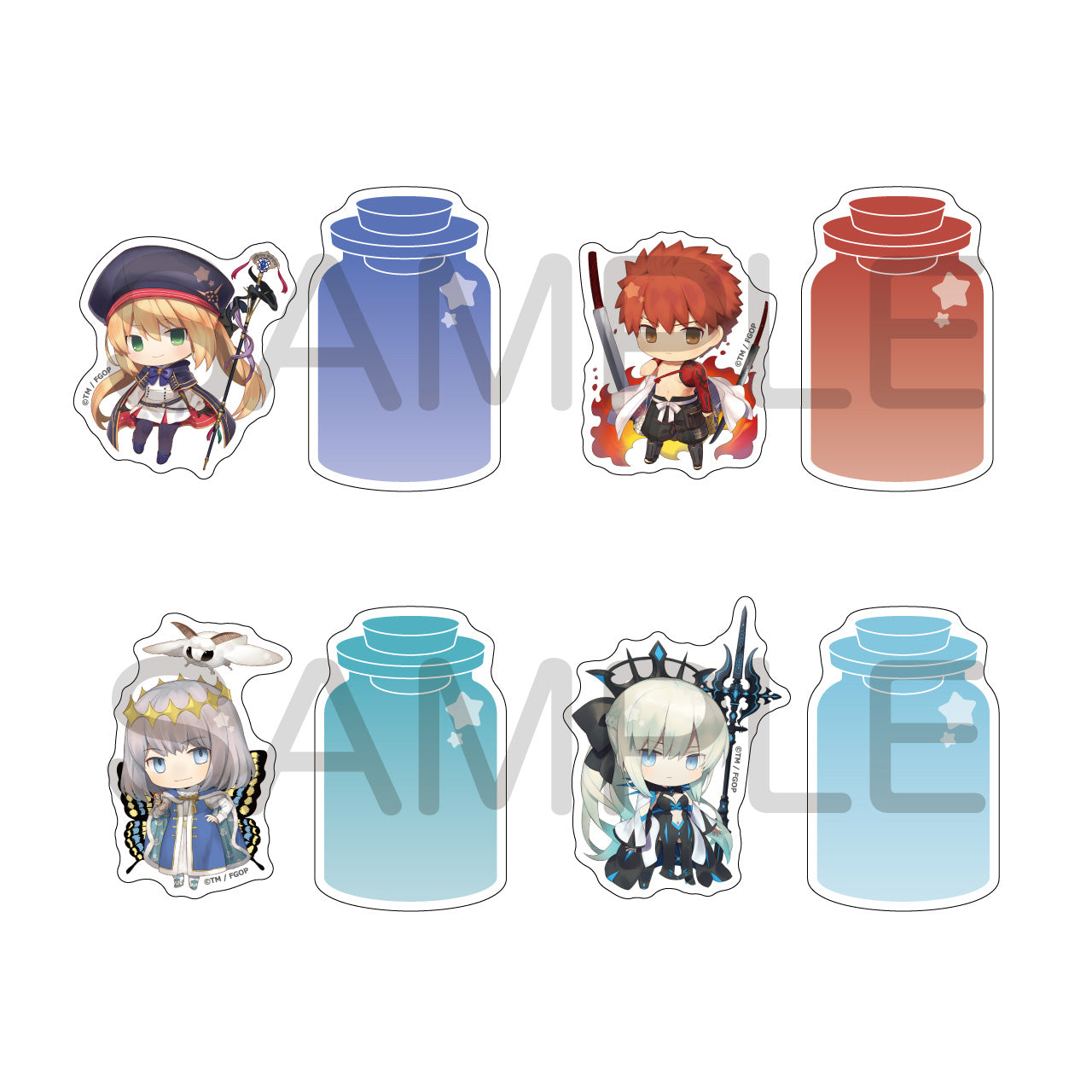 (1BOX=20)(Goods - Sticker) Fate/Grand Order Charatoria Sticker Set Vol.1