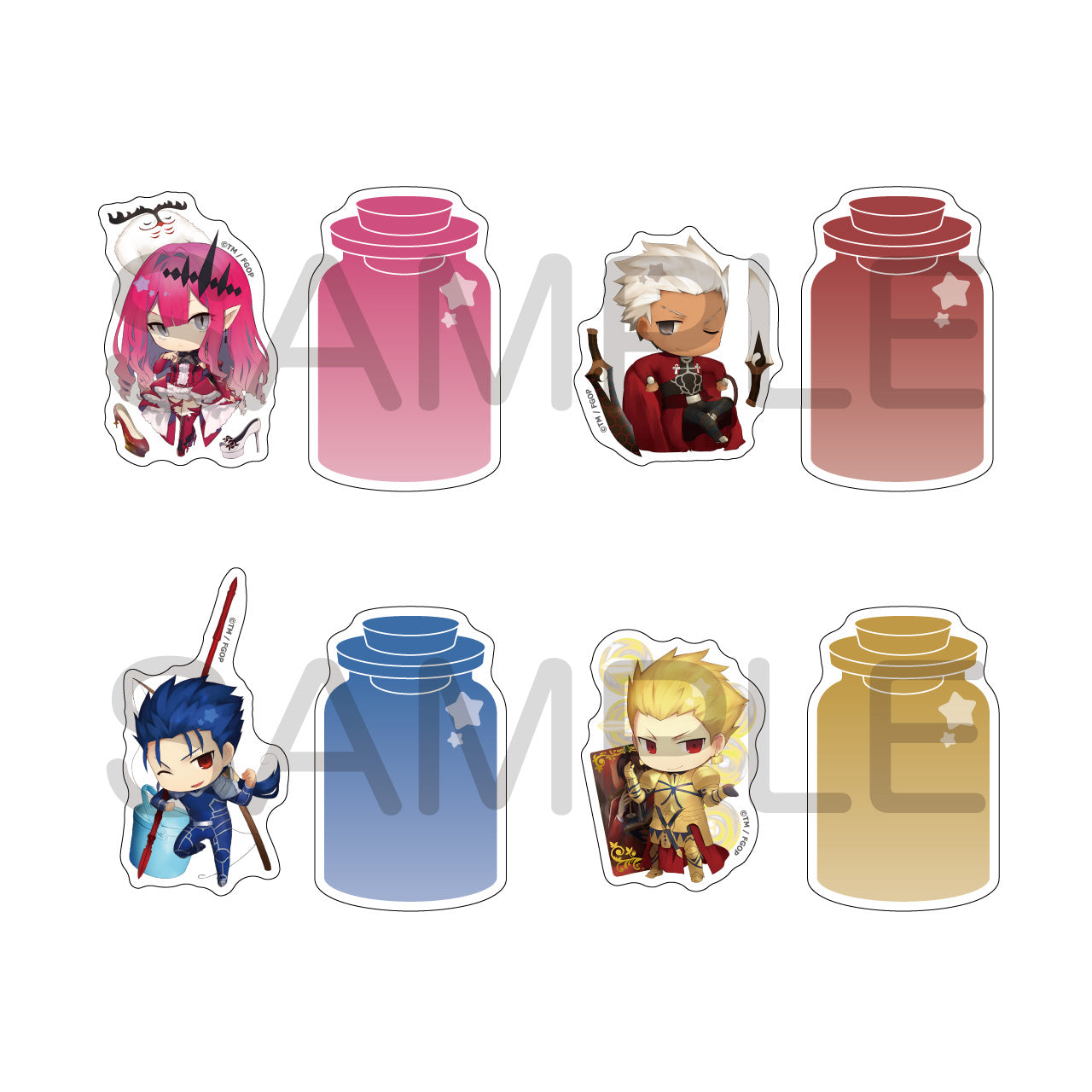 (1BOX=20)(Goods - Sticker) Fate/Grand Order Charatoria Sticker Set Vol.1