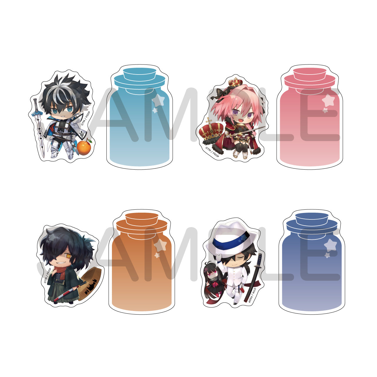 (1BOX=20)(Goods - Sticker) Fate/Grand Order Charatoria Sticker Set Vol.1