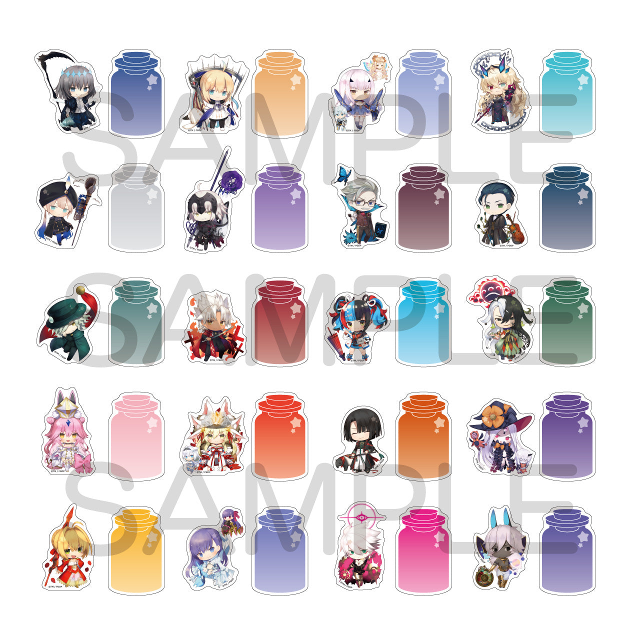 (1BOX=20)(Goods - Sticker) Fate/Grand Order Charatoria Sticker Set Vol.2