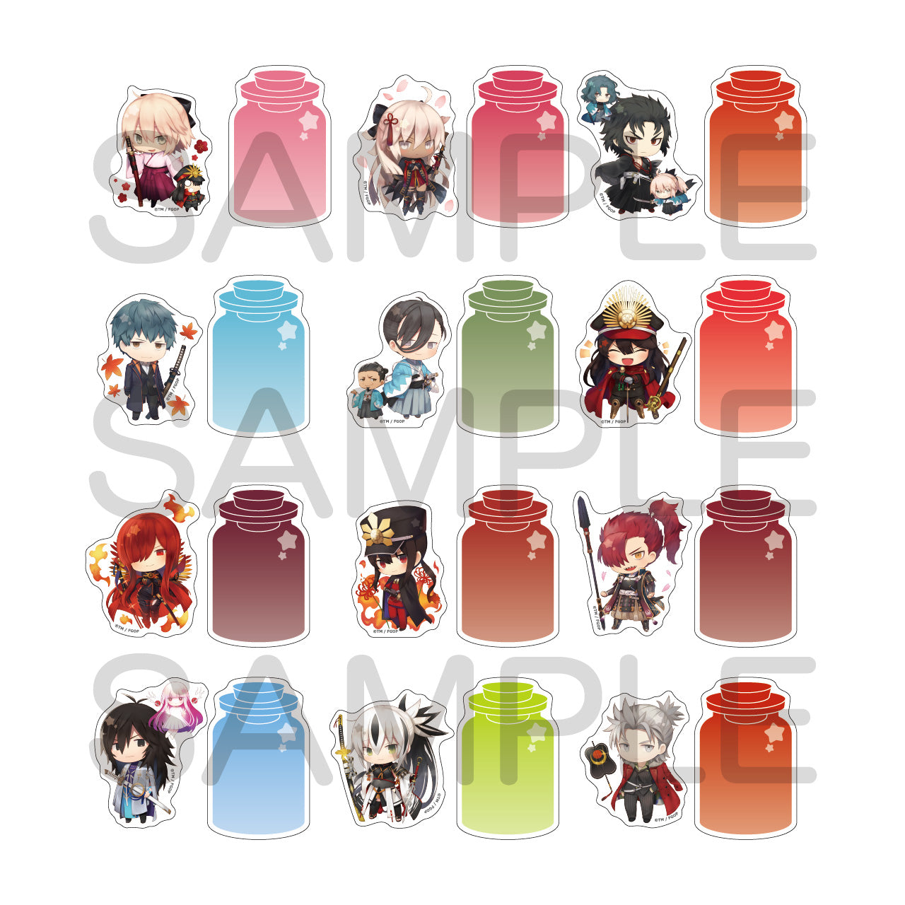 (1BOX=12)(Goods - Sticker) Fate/Grand Order Charatoria Sticker Set Vol.3