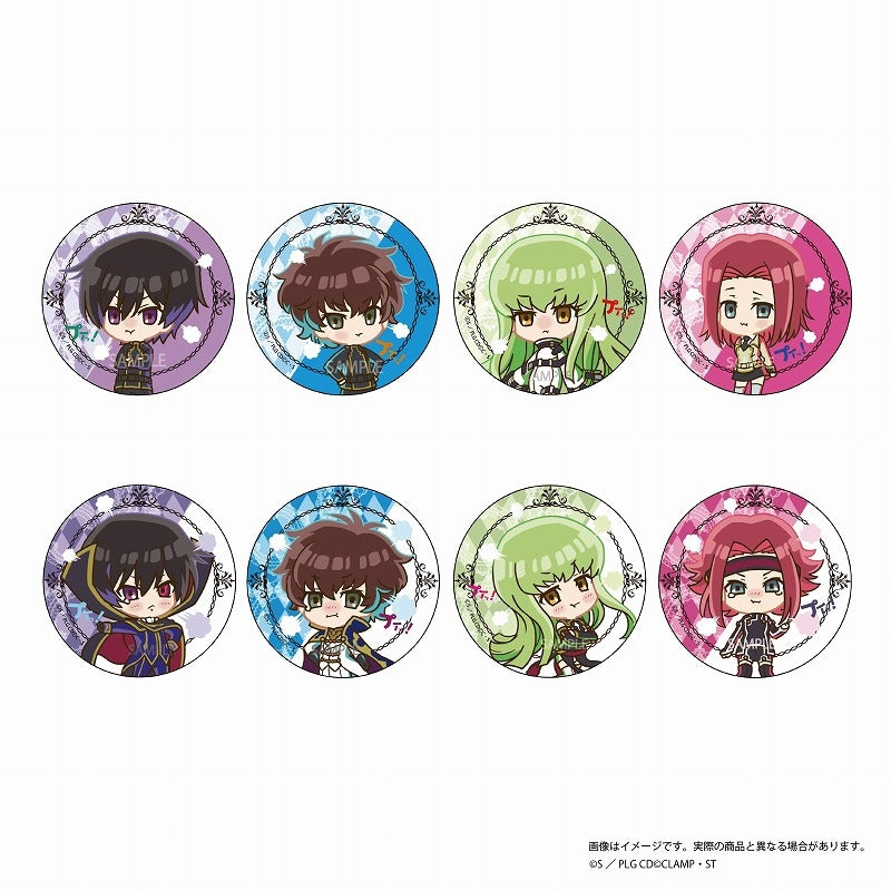 (1BOX=8)(Goods - Badge) CODE GEASS Lelouch of the Rebellion Pouty Button Badge Collection