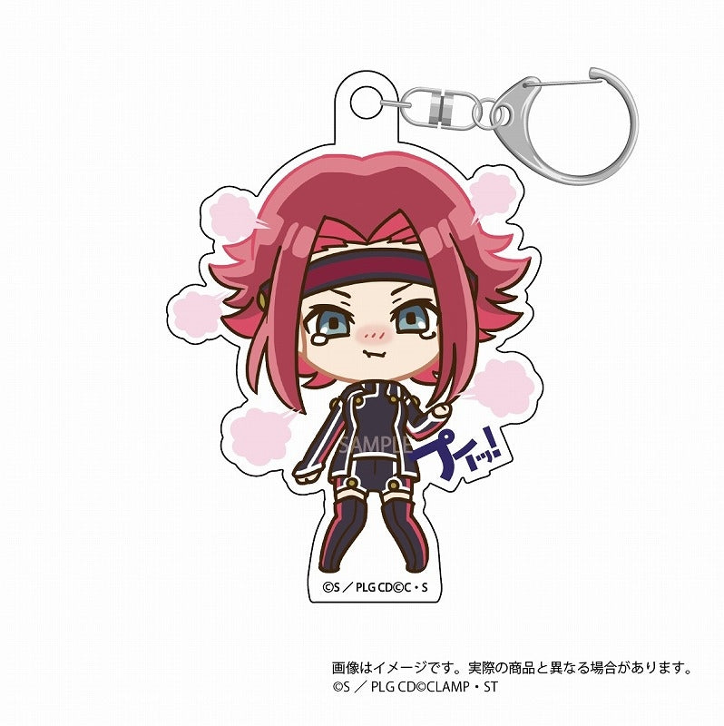 (1BOX=8)(Goods - Key Chain) CODE GEASS Lelouch of the Rebellion Pouty Acrylic Key Chain Collection