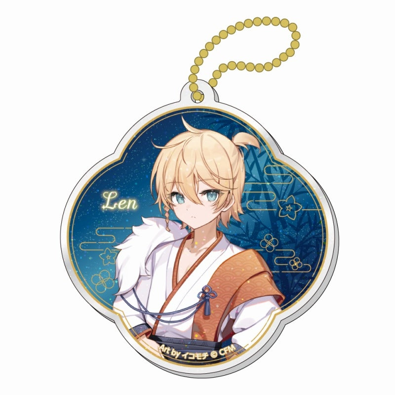 (Goods - Key Chain) Hatsune Miku Akihabara Festival 2024 Glitter Acrylic Key Chain Tanabata ver./Kagamine Len