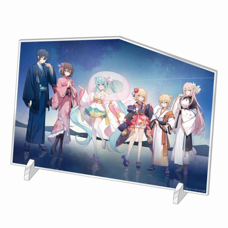 (Goods - Stand Pop) Hatsune Miku Akihabara Festival 2024 Ema Plaque Style Acrylic Art Stand Tanabata ver.