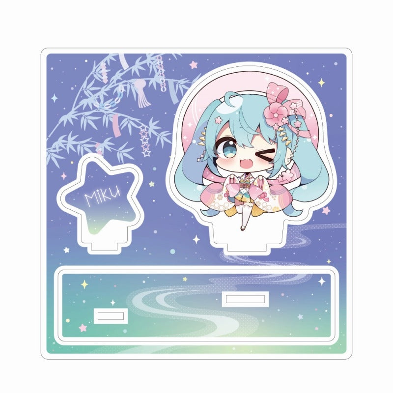 (Goods - Stand Pop) Hatsune Miku Akihabara Festival 2024 Chibi Acrylic Diorama Tanabata ver./Hatsune Miku