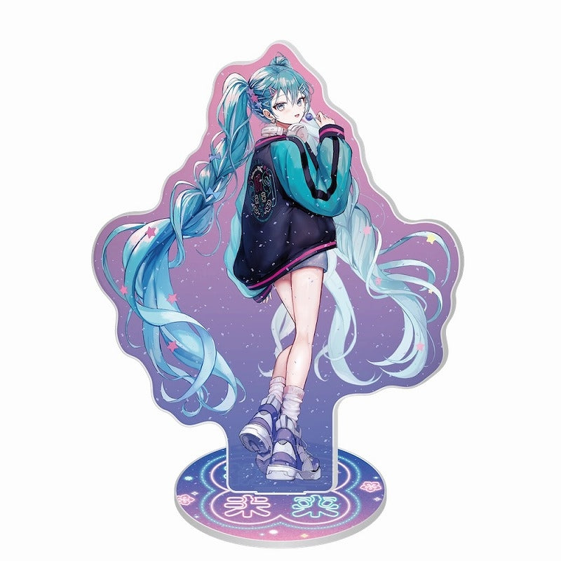 (Goods - Stand Pop) Hatsune Miku Hatsune Miku x SOLWA Glitter Acrylic Stand Art by PiPi (A)