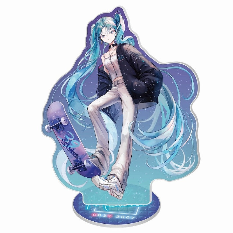 (Goods - Stand Pop) Hatsune Miku Hatsune Miku x SOLWA Glitter Acrylic Stand Art by PiPi (B)