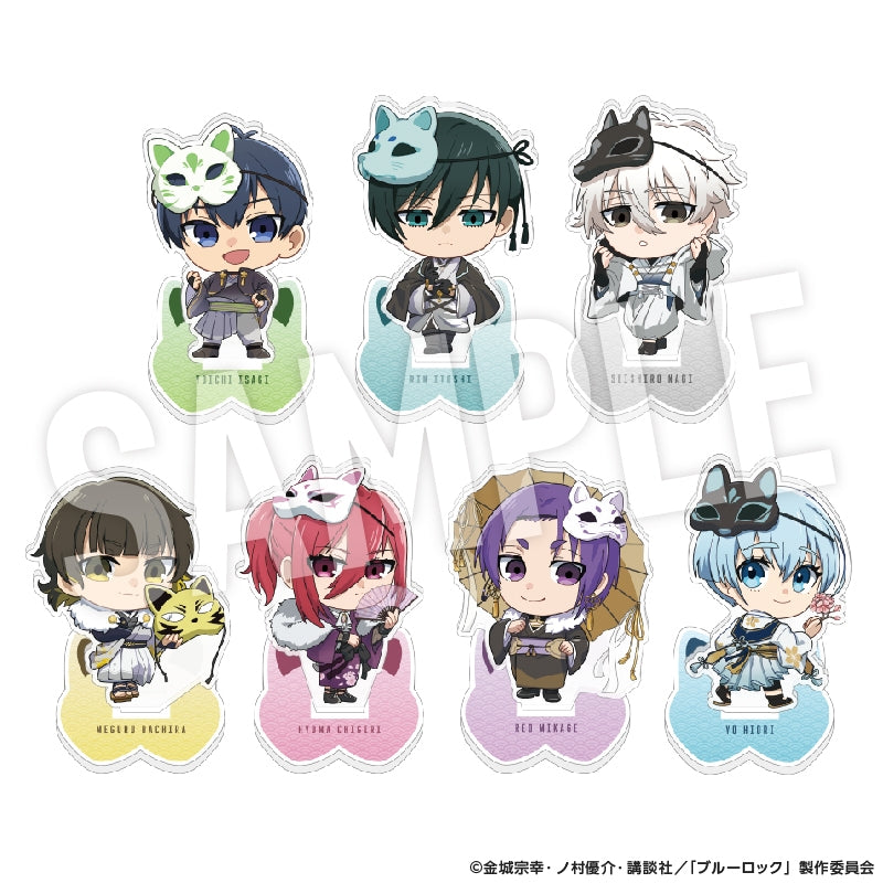 (1BOX=7)(Goods - Stand Pop) Blue Lock Trading Mini Acrylic Stand Ayakashi Chibi