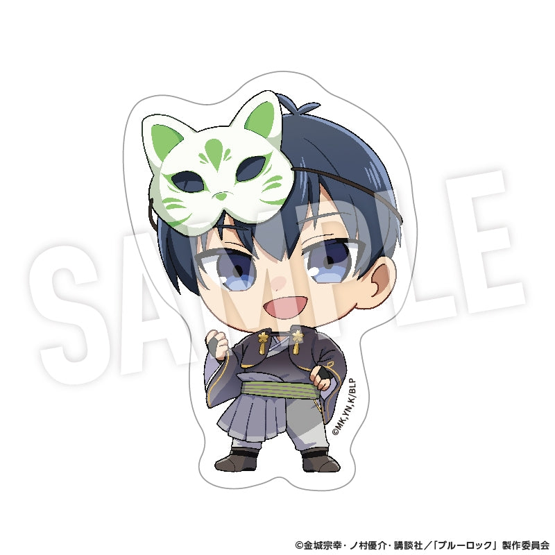 (Goods - Sticker) Blue Lock Clear Sticker Ayakashi Chibi (Yoichi Isagi)