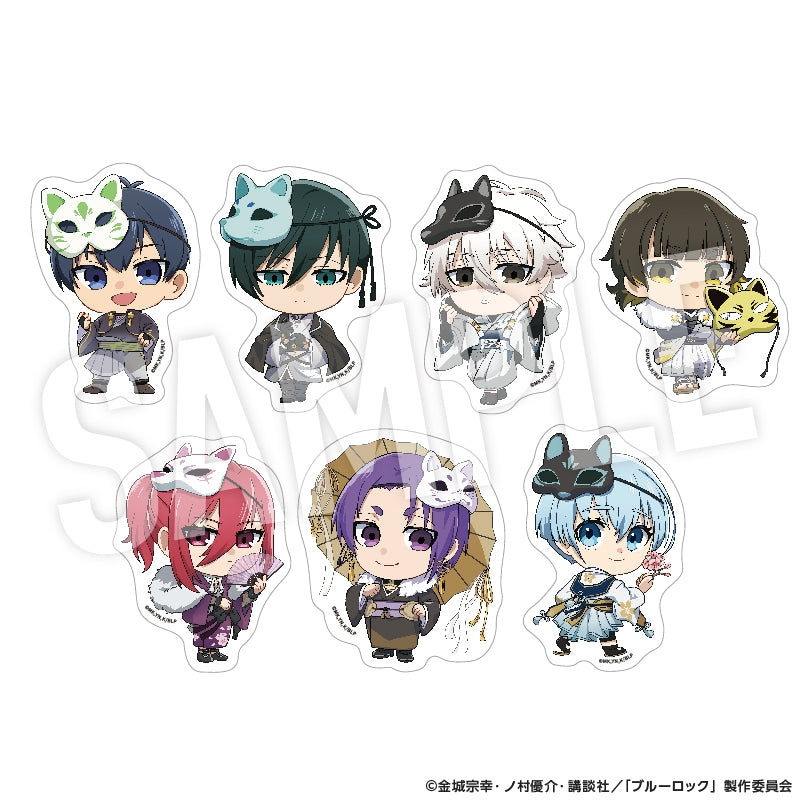 (Goods - Sticker) Blue Lock Clear Sticker Ayakashi Chibi (Yoichi Isagi)