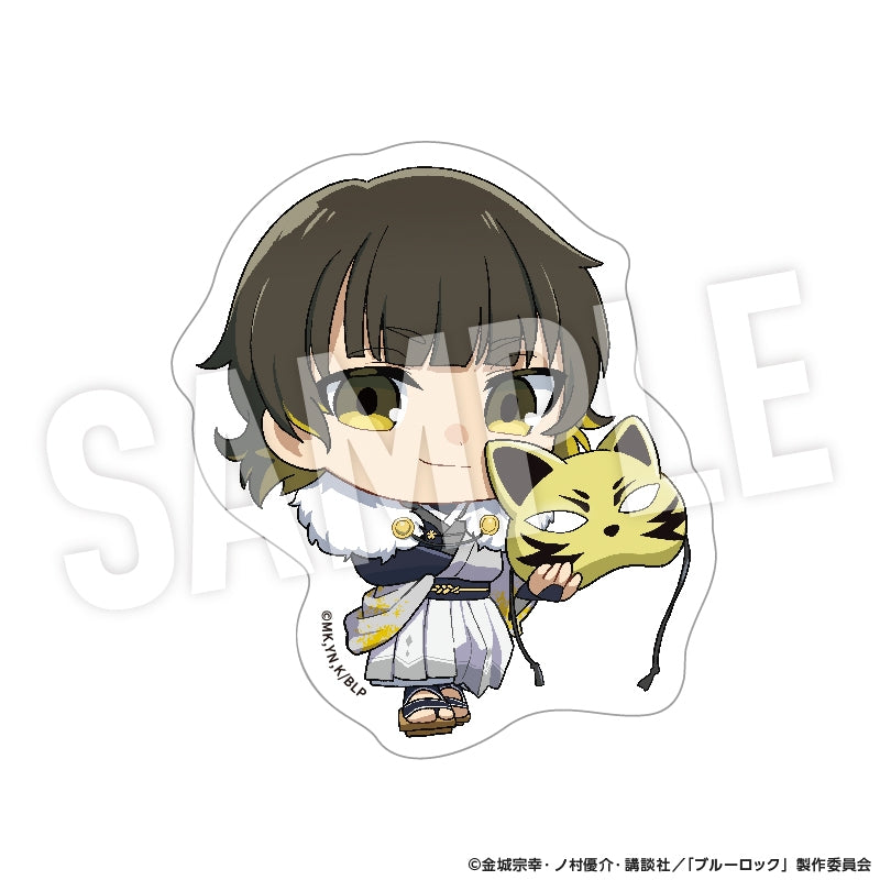 (Goods - Sticker) Blue Lock ClearSticker Ayakashi Chibi (Meguru Bachira)