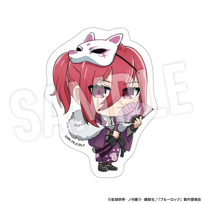 (Goods - Sticker) Blue Lock ClearSticker Ayakashi Chibi (Hyoma Chigiri)