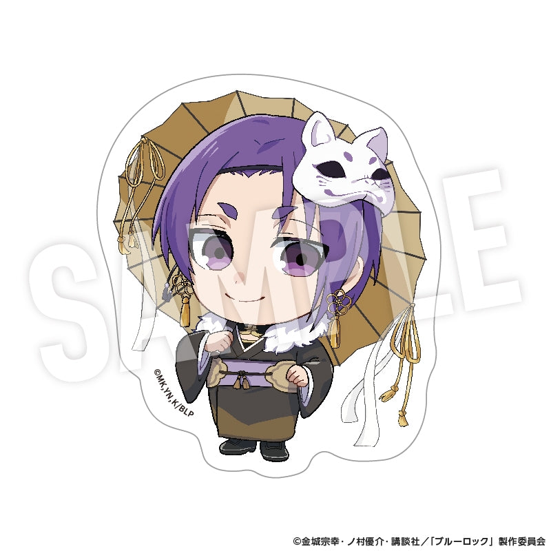 (Goods - Sticker) Blue Lock ClearSticker Ayakashi Chibi (Reo Mikage)