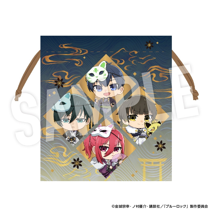 (Goods - Drawstring Pouch) Blue Lock Drawstring Pouch Ayakashi Chibi