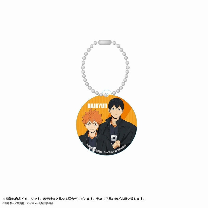 (Goods - Key Chain) Haikyu!! 56mm Plastic Charm Hinata & Kageyama