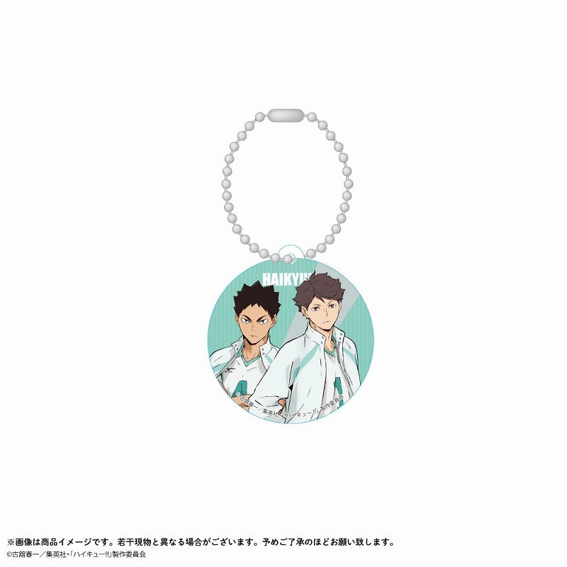 (Goods - Key Chain) Haikyu!! 56mm Plastic Charm Oikawa & Iwaizumi