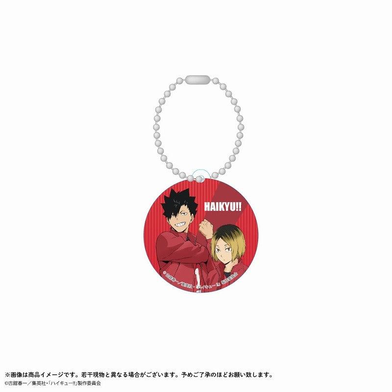 (Goods - Key Chain) Haikyu!! 56mm Plastic Charm Kuroo & Kenma