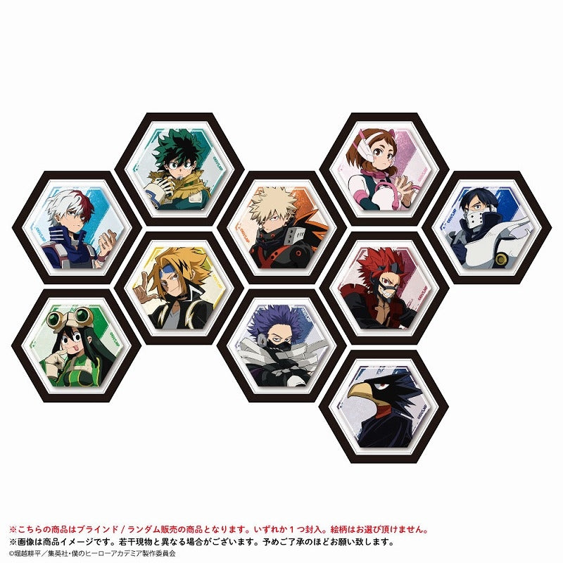 (1BOX=10)(Goods - Magnet) My Hero Academia Hexagonal Mini Canvas Magnet UA High School Students Ver.