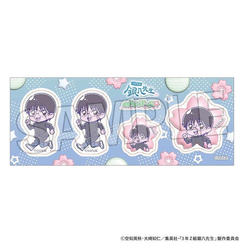 (Goods - Sticker) Class 3Z Ginpachi-sensei Sticker Meronpop☆ Shinpachi Shimura