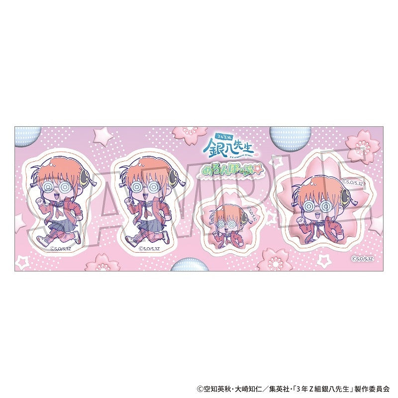 (Goods - Sticker) Class 3Z Ginpachi-sensei Sticker Meronpop☆ Kagura