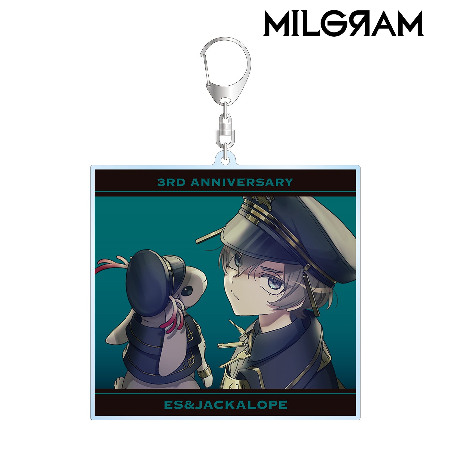 (Goods - Key Chain) MILGRAM Exclusive Art Es & Jackalope 3rd Anniversary ver. BIG Acrylic Key Chain