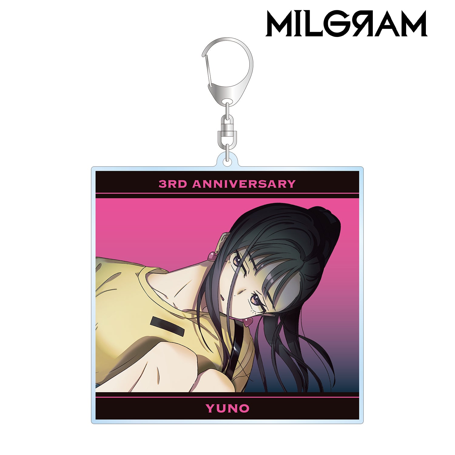 (Goods - Key Chain) MILGRAM Exclusive Art Yuno 3rd Anniversary ver. BIG Acrylic Key Chain