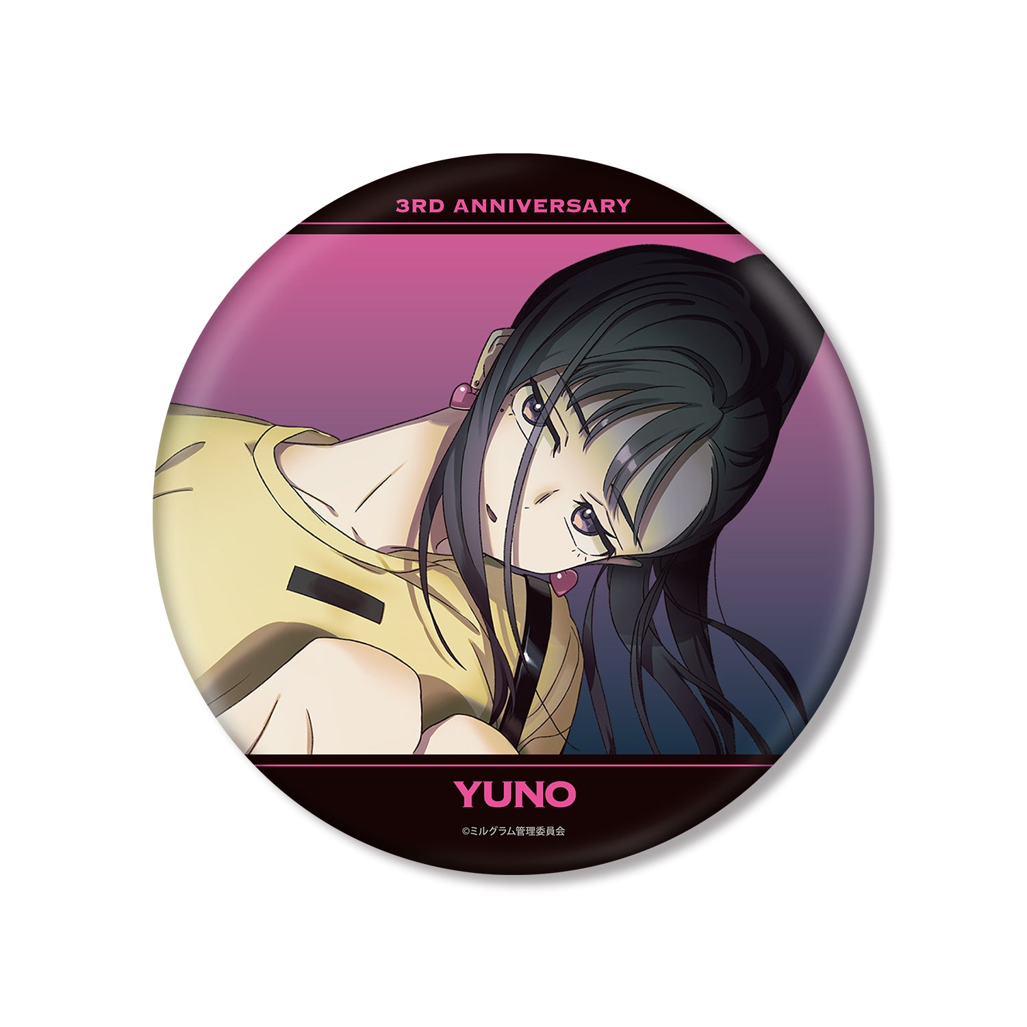 (Goods - Badge) MILGRAM Exclusive Art Yuno 3rd Anniversary ver. BIG Button Badge