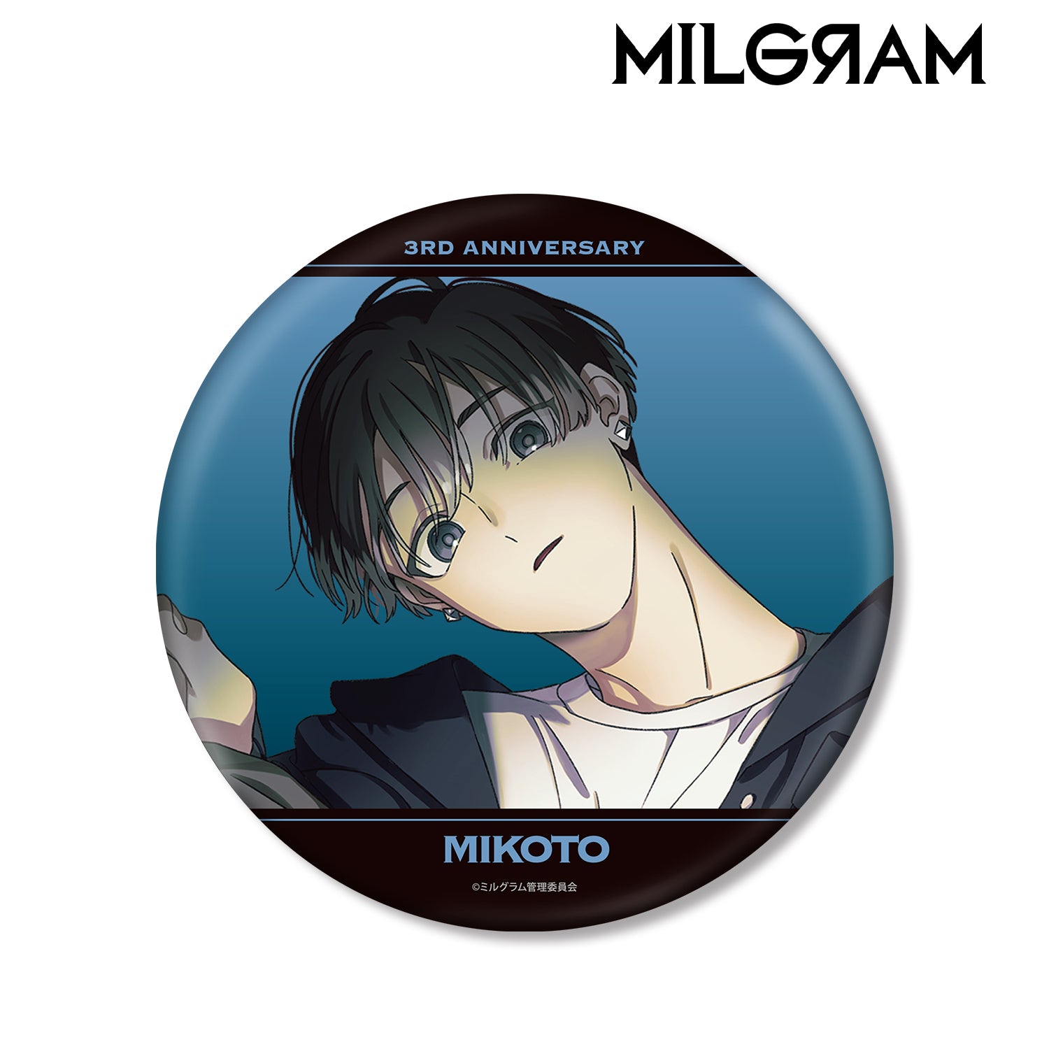 (Goods - Badge) MILGRAM Exclusive Art Mikoto 3rd Anniversary ver. BIG Button Badge