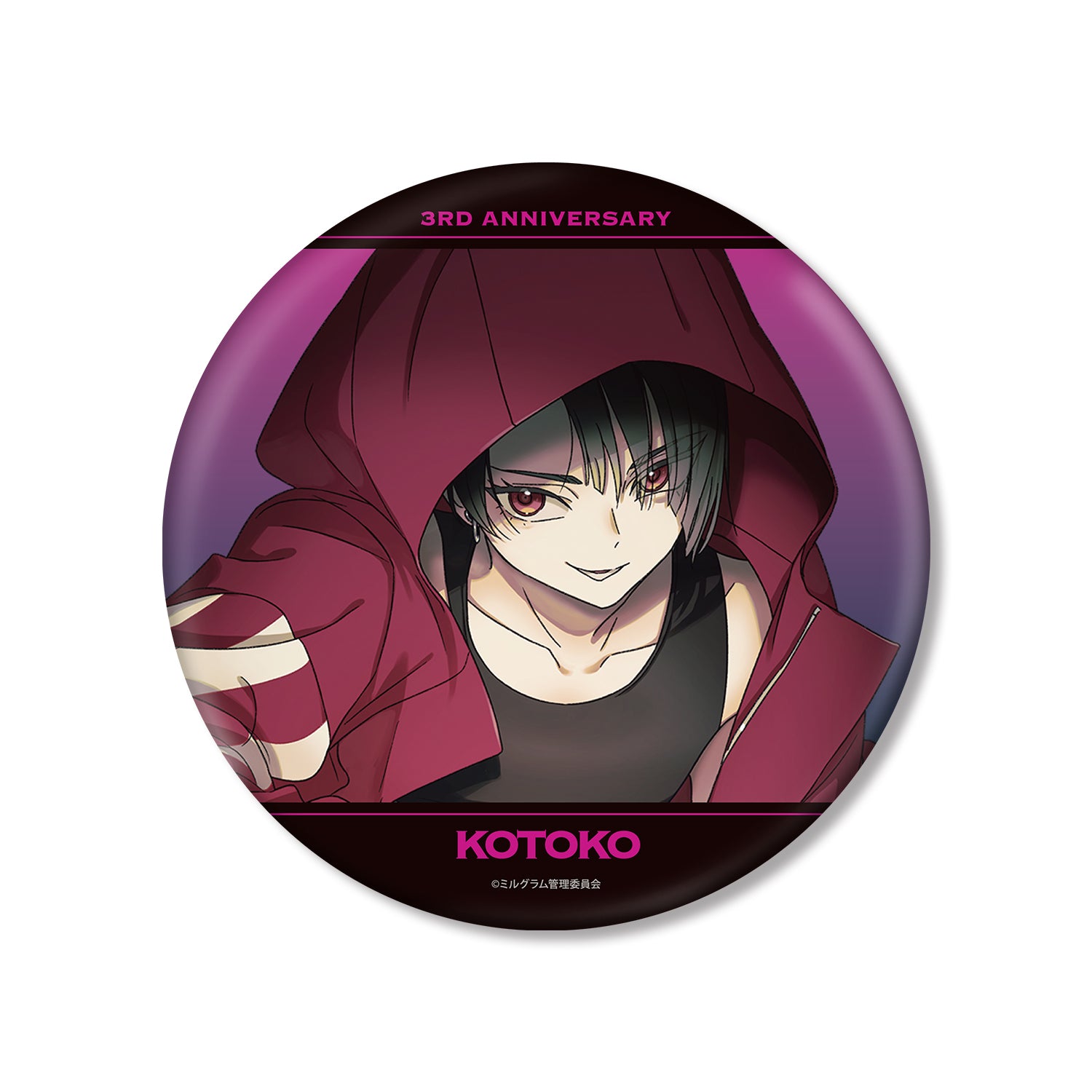 (Goods - Badge) MILGRAM Exclusive Art Kotoko 3rd Anniversary ver. BIG Button Badge