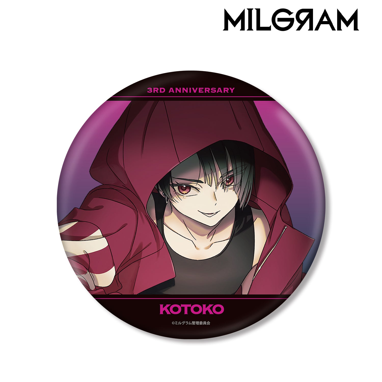 (Goods - Badge) MILGRAM Exclusive Art Kotoko 3rd Anniversary ver. BIG Button Badge