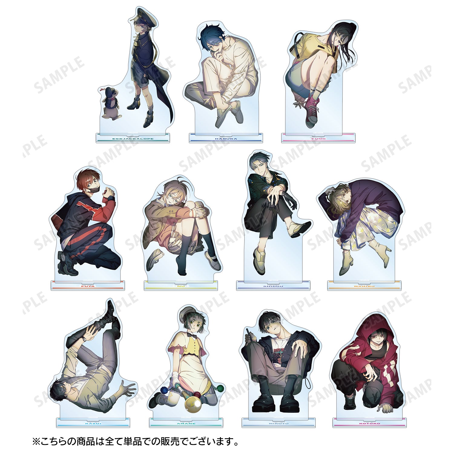 (Goods - Stand Pop) MILGRAM Exclusive Art Es & Jackalope 3rd Anniversary ver. BIG Acrylic Stand