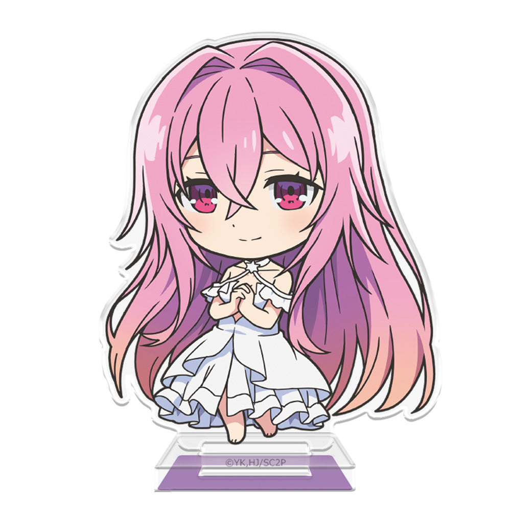 (Goods - Stand Pop) Seirei Gensouki: Spirit Chronicles 2 Acrylic Chara Stand Celia & Aishia & Latifa & Miharu [Chibi Character]