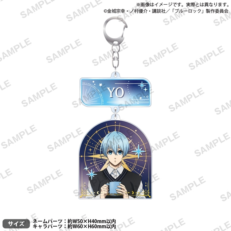 (Goods - Key Chain) Blue Lock 2-Part Acrylic Key Chain Finding Stars Yo Hiori