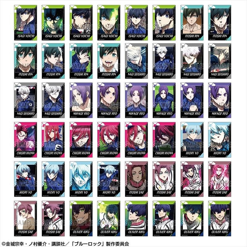 (1BOX=16)(Goods - Sticker) Blue Lock TV Anime 48 Types Instant Photo Style Sticker Collection Box