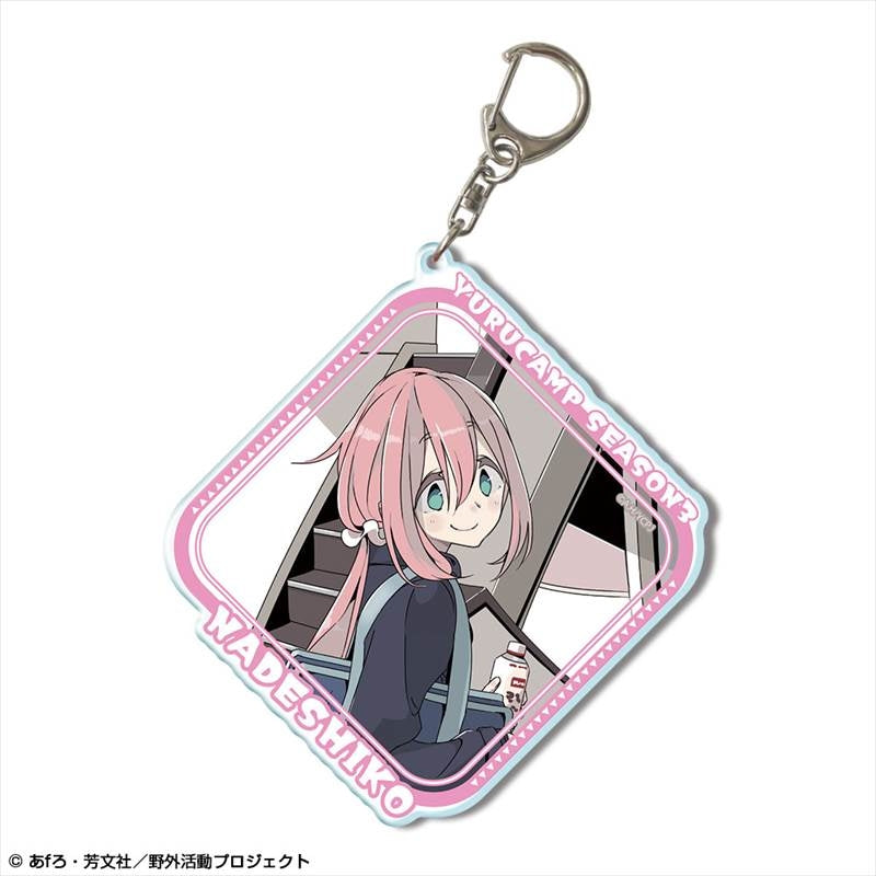 (Goods - Key Chain) Laid-Back Camp SEASON 3 BIG Acrylic Key Chain Ver. 2 Design 01 (Nadeshiko Kagamihara/A)