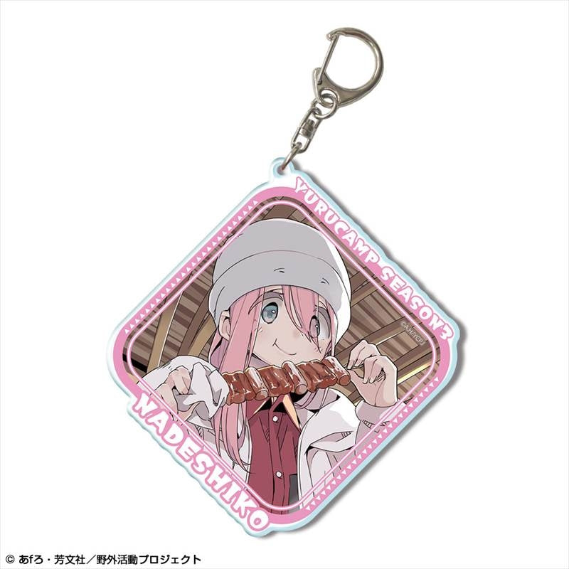 (Goods - Key Chain) Laid-Back Camp SEASON 3 BIG Acrylic Key Chain Ver. 2 Design 02 (Nadeshiko Kagamihara/B)