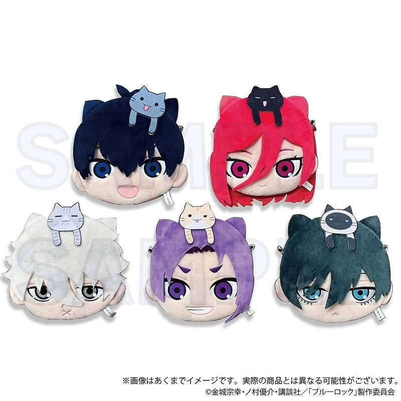 (Goods - Bag) Blue Lock Face Pochette Hittsuki Nyan ver. Yoichi Isagi