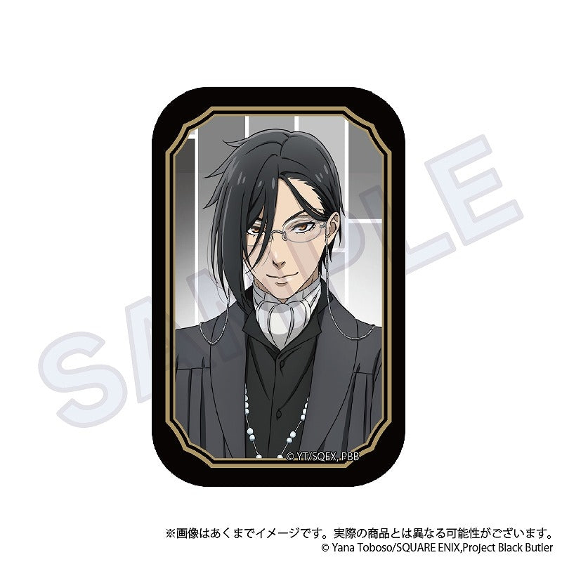 (1BOX=6)(Goods - Badge) Black Butler: Public School Arc Trading Square Button Badge